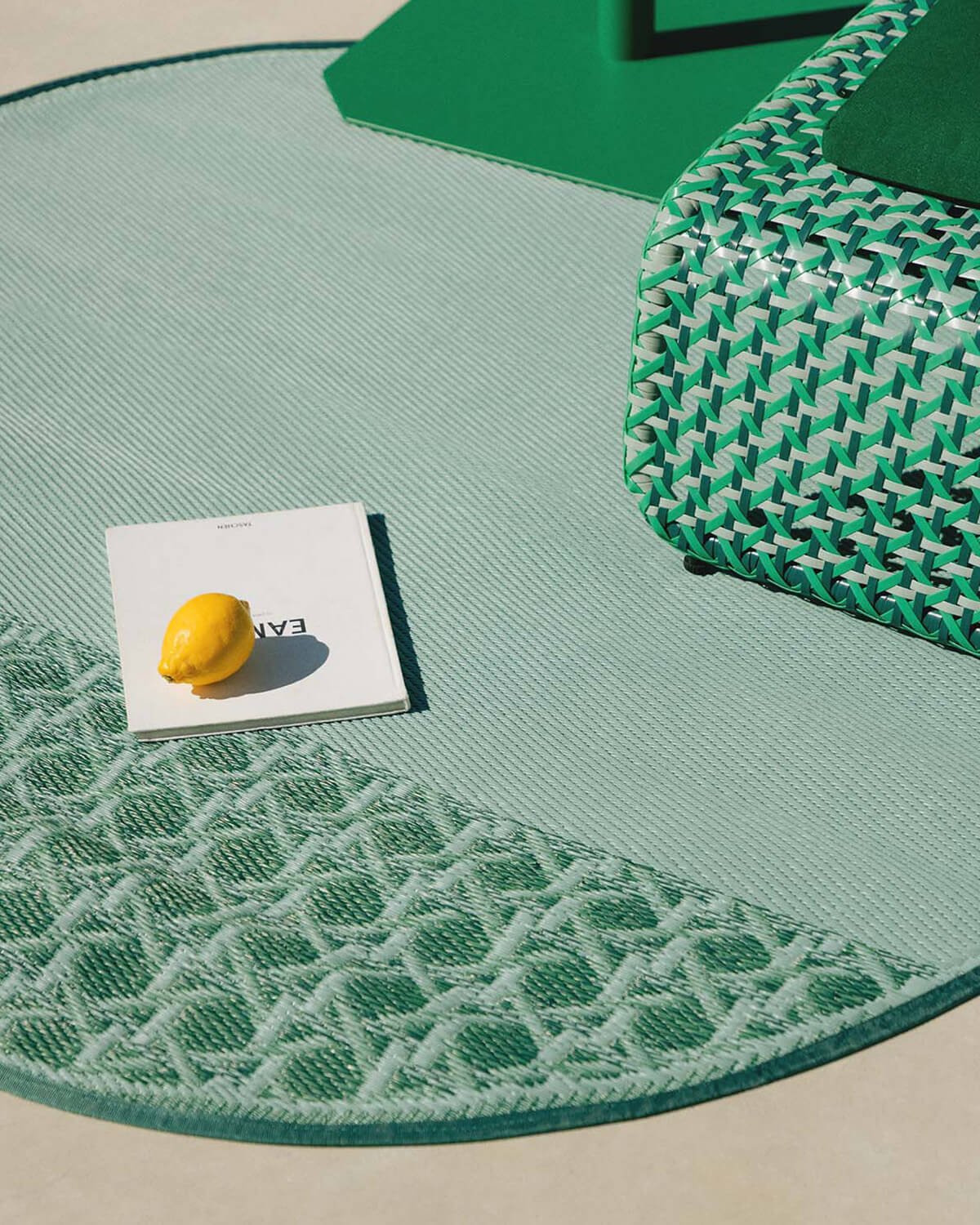 Tapis d'Extérieur Rond en Polypropylène (Ø150 cm) Tramuntan, image de la gelerie 2