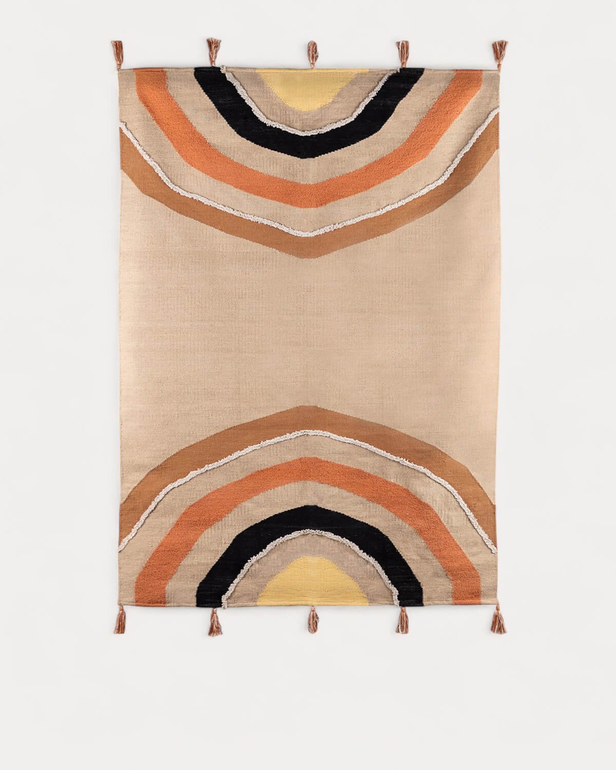Tapis Artisanal en Laine et Coton (253X162 cm) Arcoiris, image de la gelerie 1