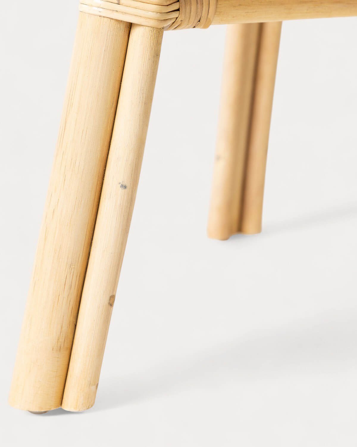 Pack 4 Chaises de Salle à Manger en Rotin Naturel avec Coussin Melys, image de la gelerie 6