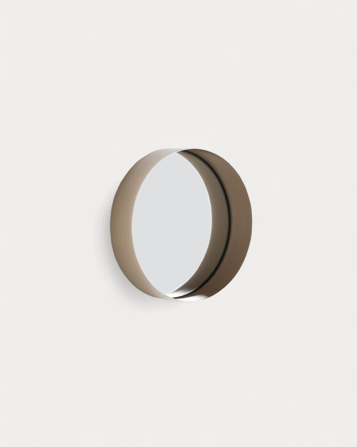 Miroir Mural Rond en Métal (Ø20 cm) Esdras, image de la gelerie 1