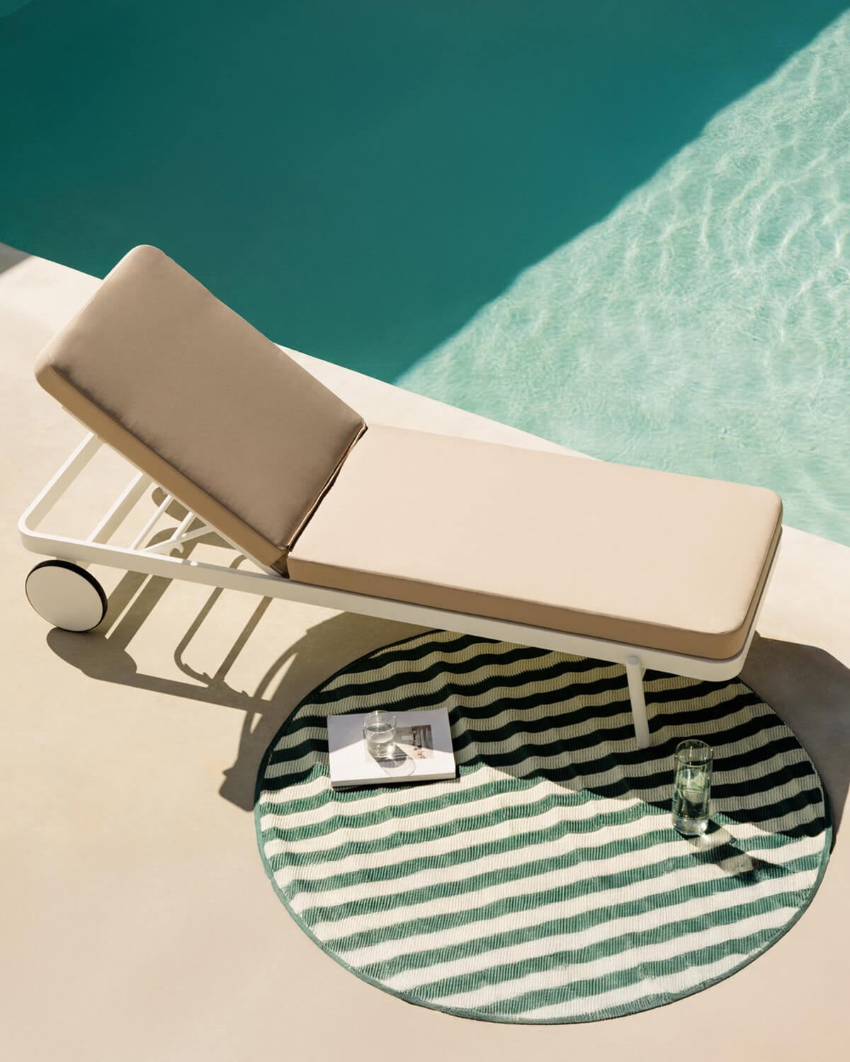 Coussin en Tissu pour Chaise Longue d'Extérieur (200X65 cm) Celina, image de la gelerie 2