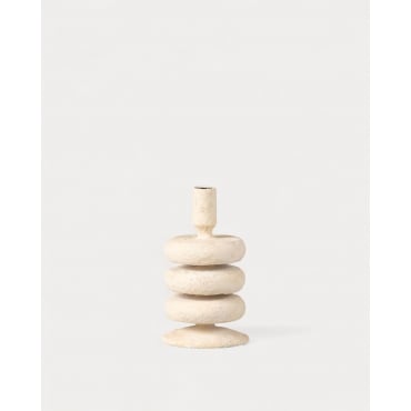 Chandelier en Métal (21 cm) Lucio Beige Seashell - The Masie