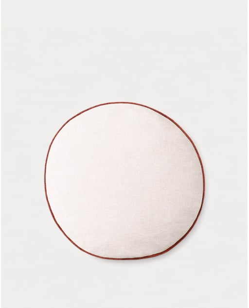 Coussin Rond en Tissu (Ø 43 cm) Ilham