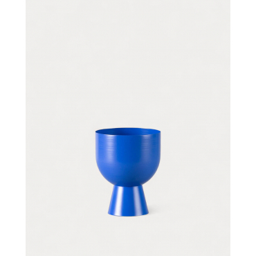 Bol Décoratif en Métal avec Socle (Ø16 cm) Oier Bleu Sapphire - The Masie
