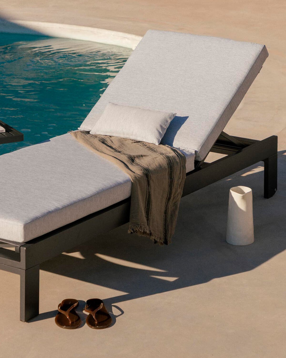 Coussin d'Extérieur Rectangulaire en Tissu (20x38,5 cm) Kreta, image de la gelerie 2