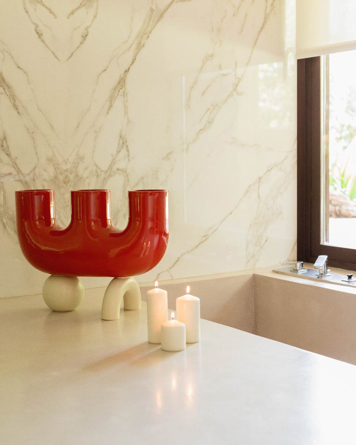 Vase Haut Osaura XL Dolomite , image de la gelerie 2