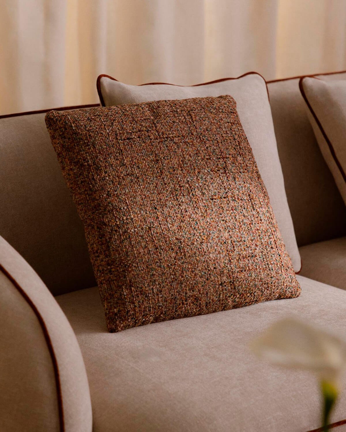 Coussin Carré en Tissu (43x43 cm) Suaus, image de la gelerie 2