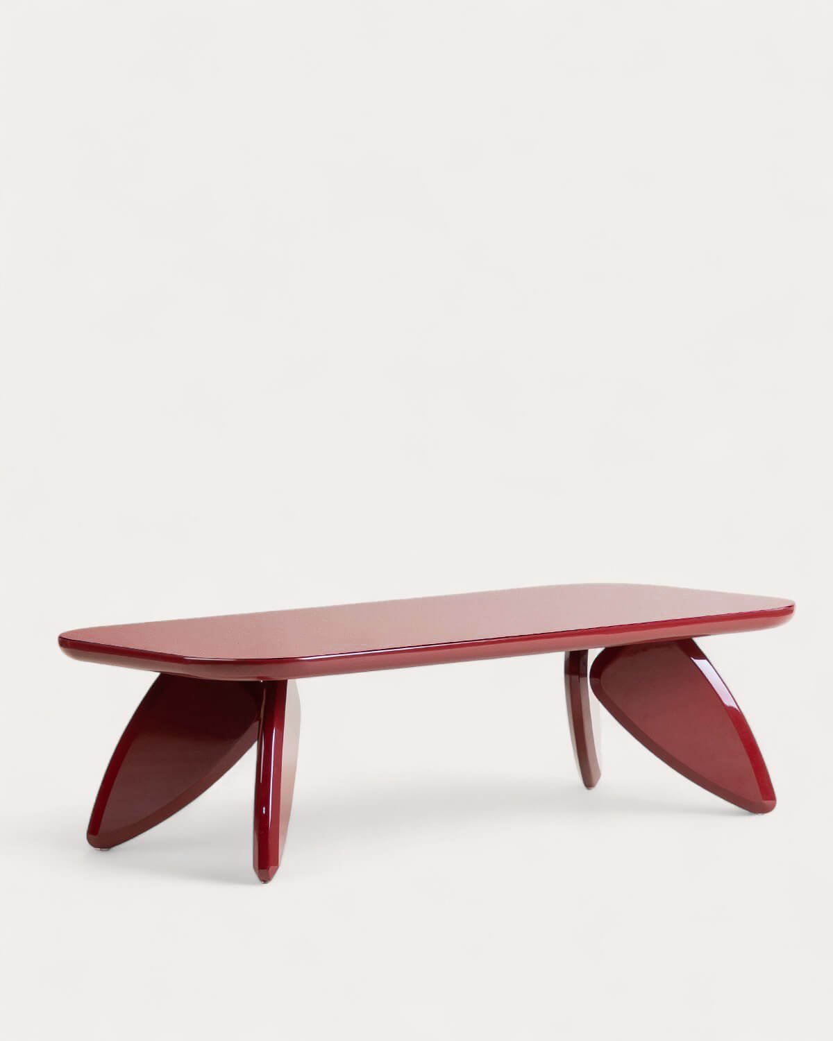 Table Basse Rectangulaire en Bois (120x60 cm) Saideah, image de la gelerie 1