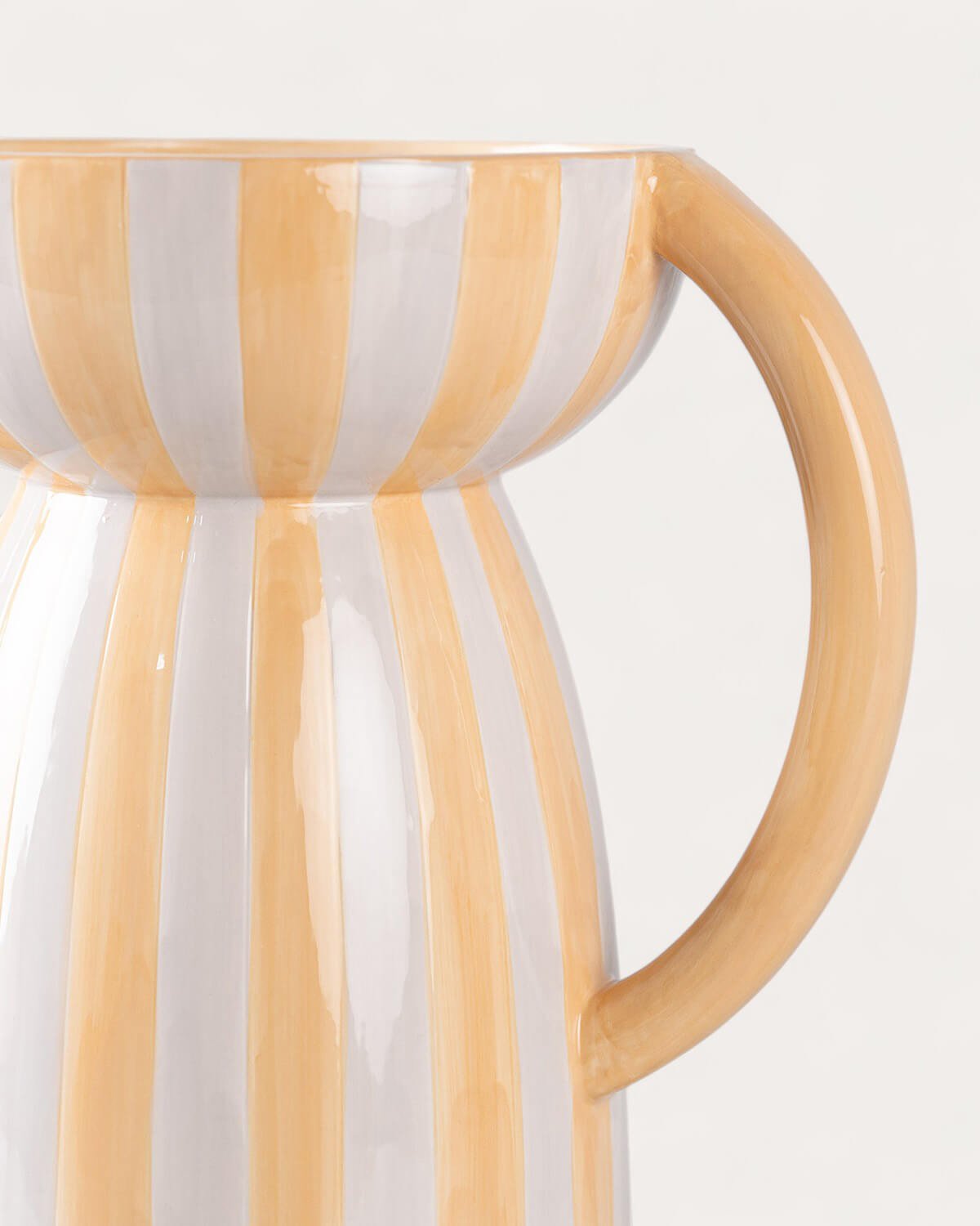 Grand Vase en Dolomite XL Litchi Lines, image de la gelerie 5