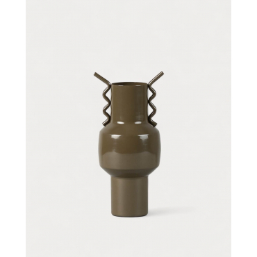 Vase en Métal (31,5 cm) Marci Vert Nori - The Masie