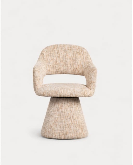 Chaise de Salle à Manger en Tissu et Métal Newen