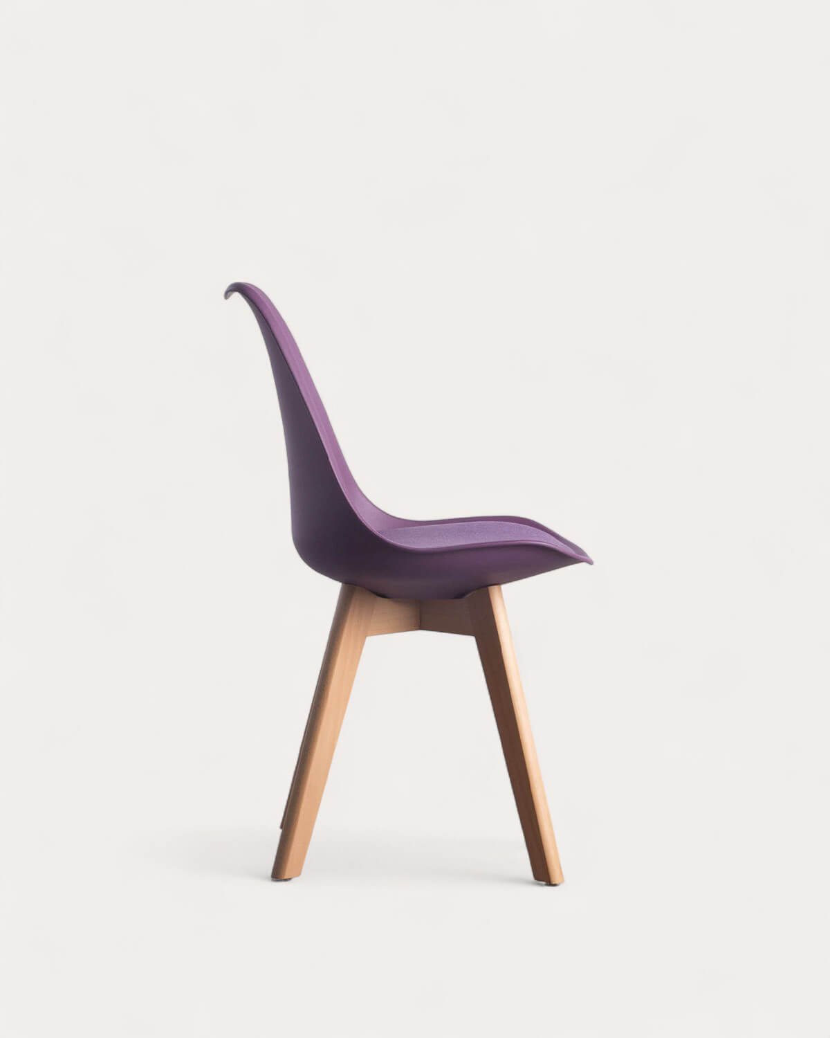 Chaise de Salle à Manger Tapissée et en Polypropylène Fine Freya Fabric, image de la gelerie 2