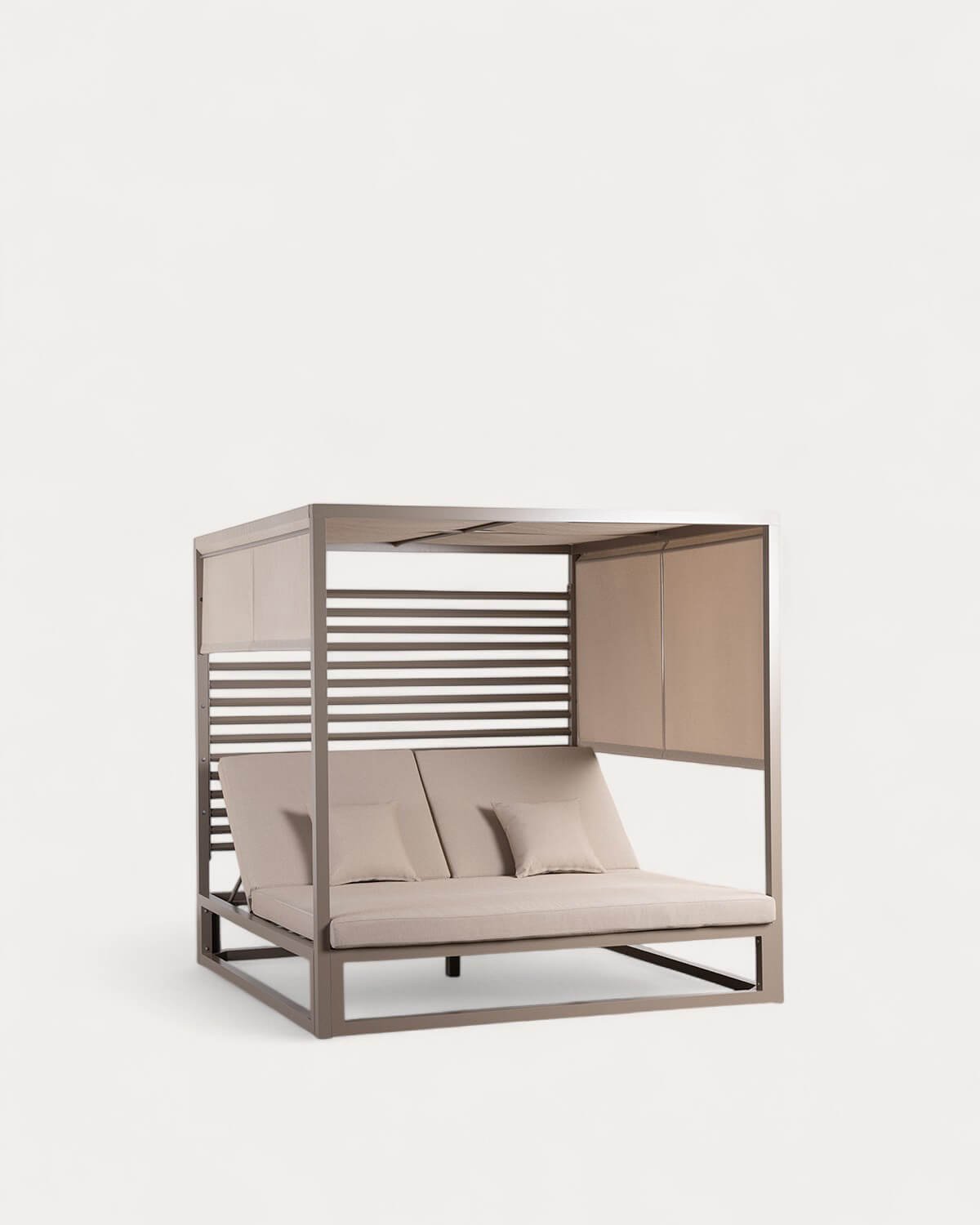 Lit Balinais Inclinable en Tissu et Aluminium Mersia, image de la gelerie 1