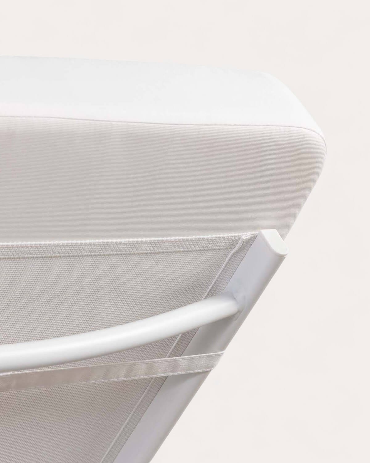 Chaise Longue Inclinable en Aluminium avec Coussin en Tissu Celina, image de la gelerie 4