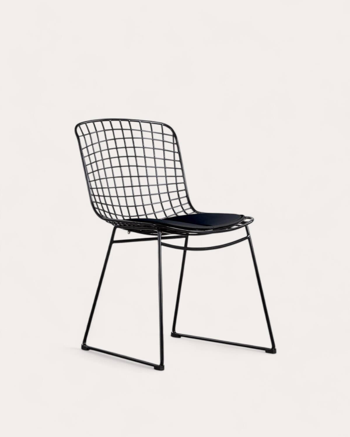 Pack de 4 Chaises de Salle à Manger en Métal à Dossier Haut Aras , image de la gelerie 1