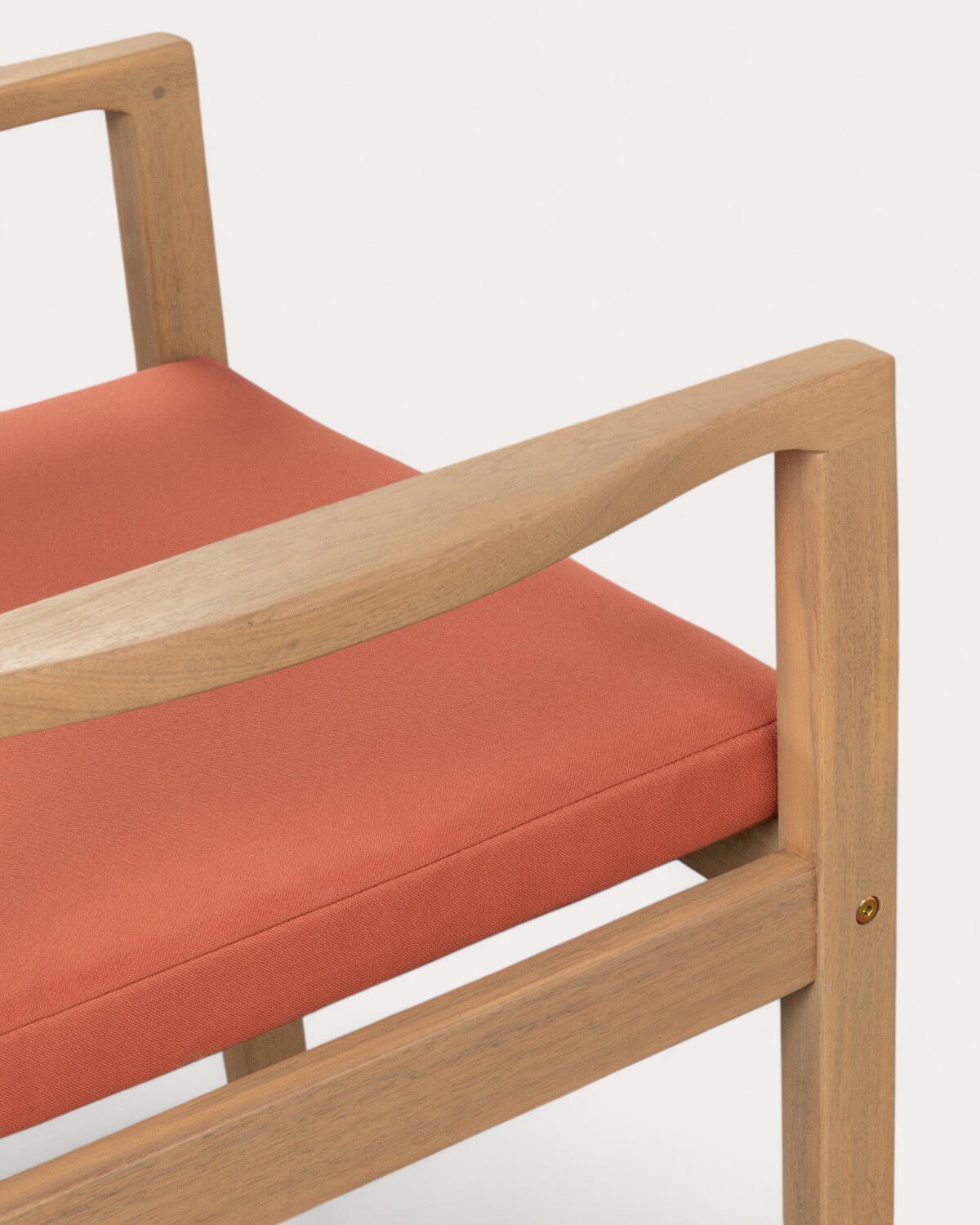 Table Rectangulaire (240x100 cm) en Bois d'Acacia et 6 Chaises avec Accoudoirs d'Extérieur Marla , image de la gelerie 3