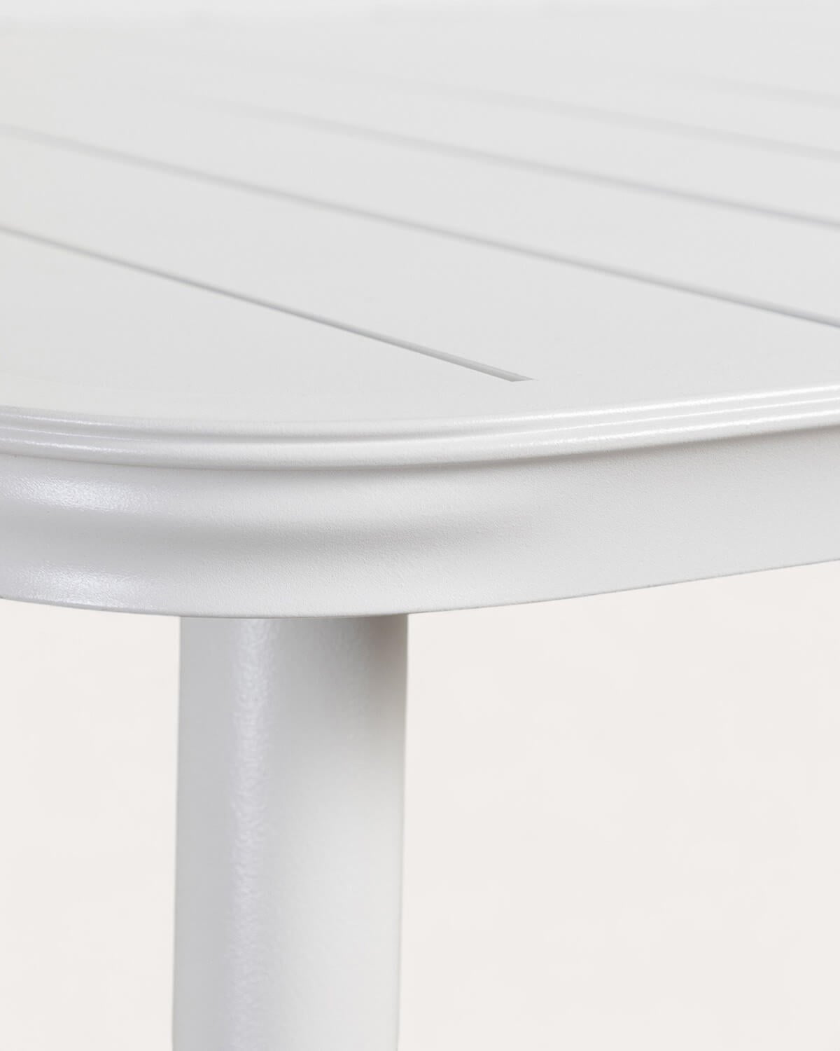 Ensemble de Table Rectangulaire en Aluminium (160x90 cm) Cancun et 6 Chaises d'Extérieur en Polypropylène Kole, image de la gelerie 4