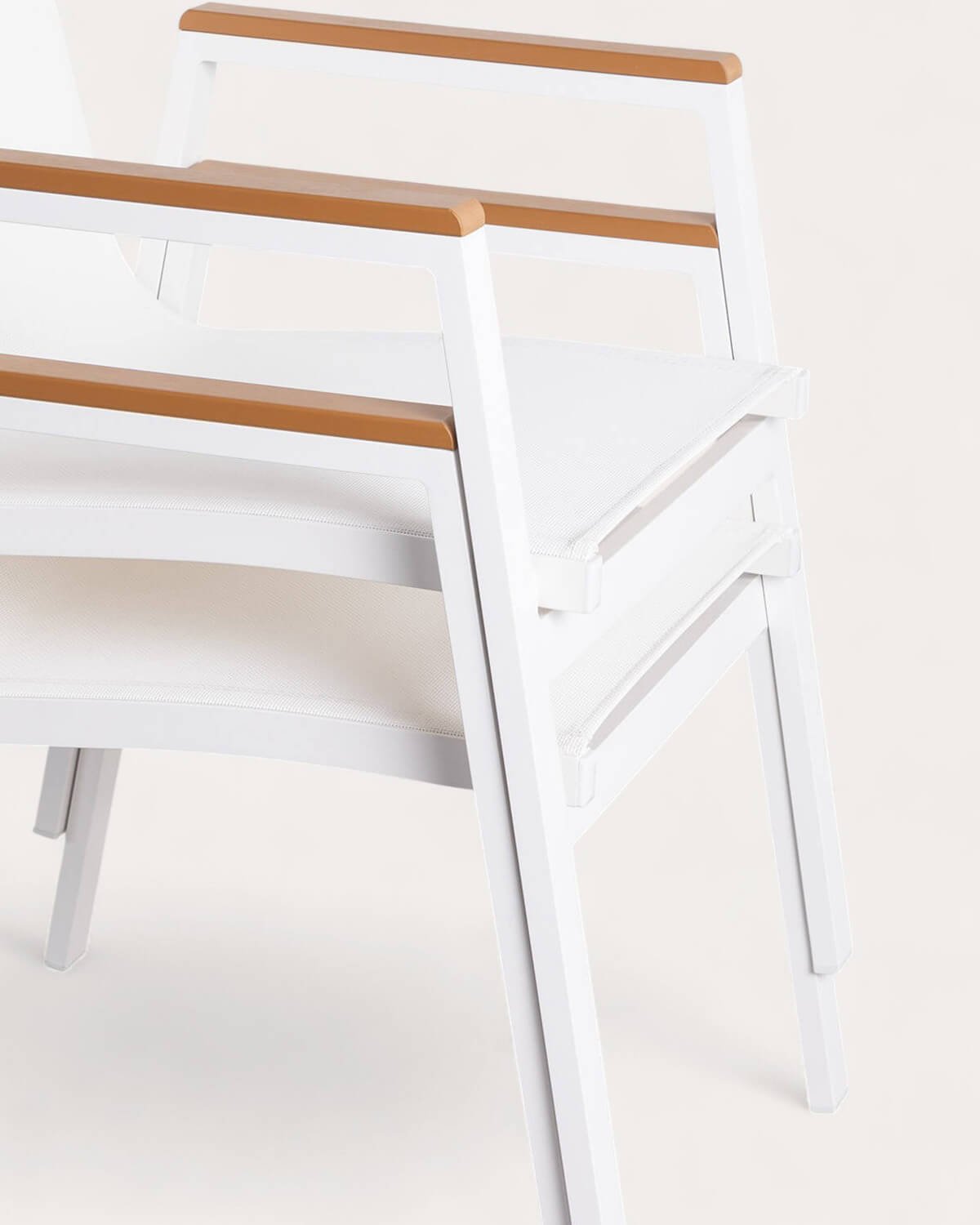 Ensemble de Table en Aluminium (180x90 cm) et 6 Chaises d'Extérieur Korce, image de la gelerie 8