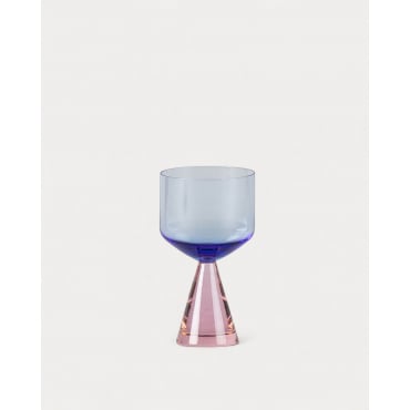 Pack de 4 Verres en Verre Sevilla Cristal Bleu Sapphire - The Masie