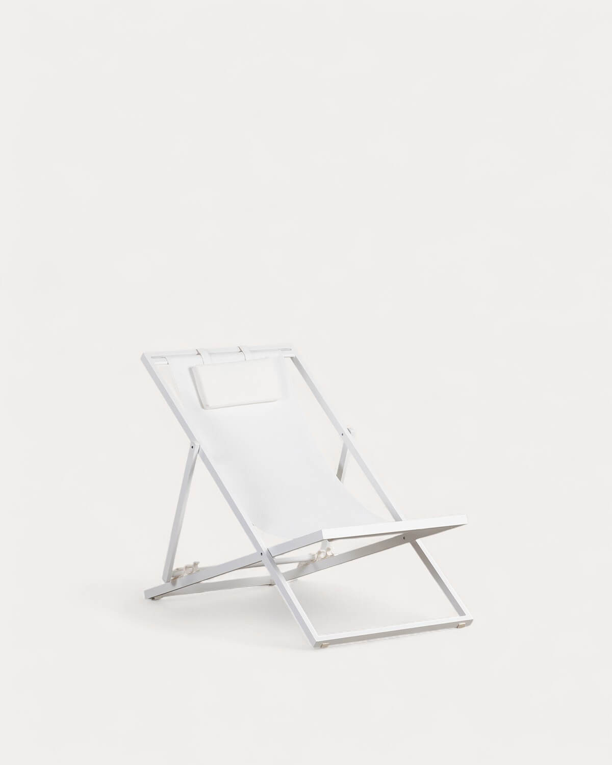 Pack 2 chaises longues inclinables en aluminium avec coussin Cancún, image de la gelerie 1