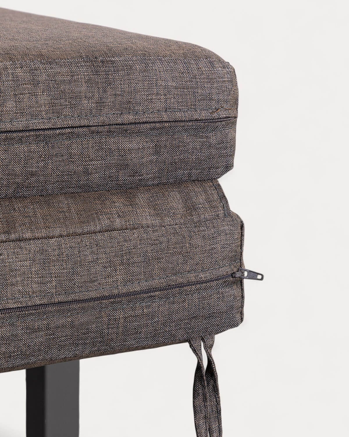 Chaise longue Inclinable en Aluminium avec Coussin en Tissu New Kreta , image de la gelerie 6