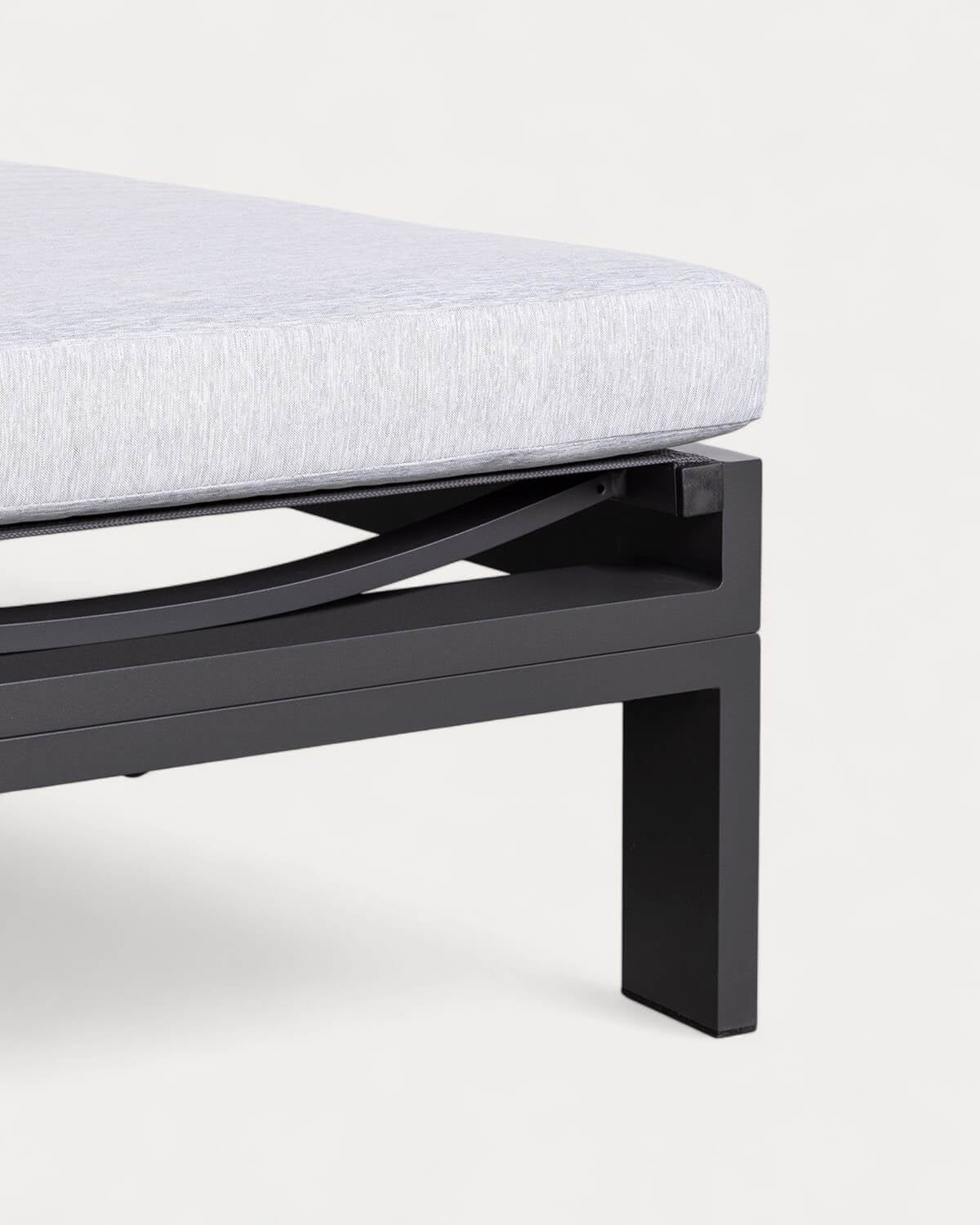 Chaise longue Inclinable en Aluminium avec Coussin en Tissu New Kreta , image de la gelerie 8