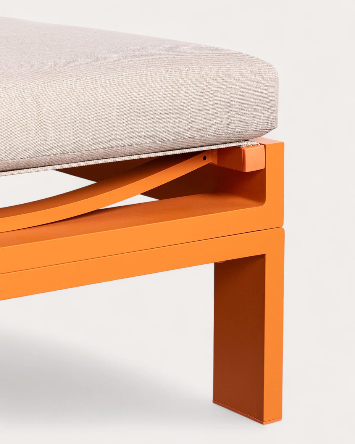 Chaise longue Inclinable en Aluminium avec Coussin en Tissu New Kreta , image de la gelerie 5