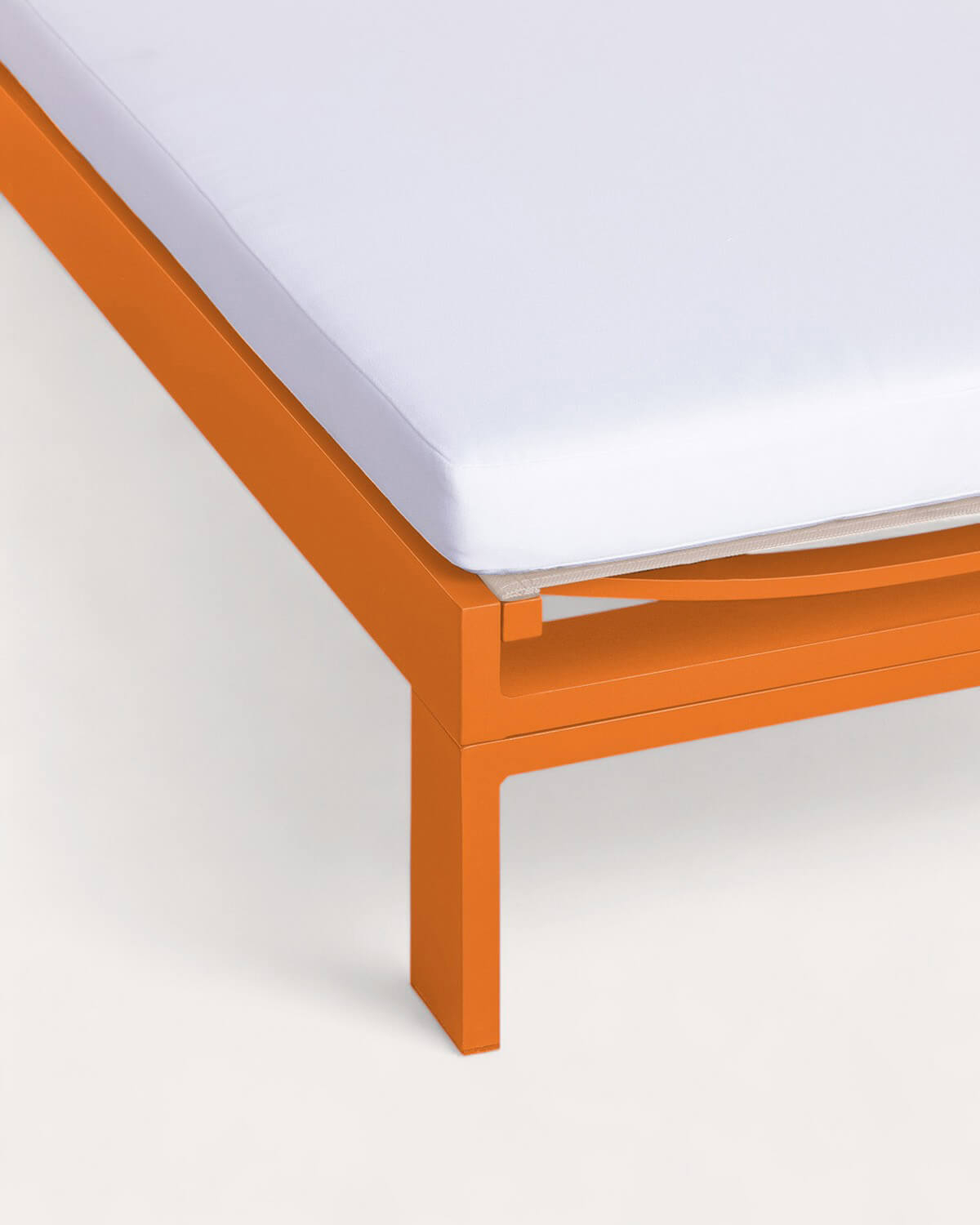 Chaise longue Inclinable en Aluminium avec Coussin en Tissu New Kreta , image de la gelerie 3