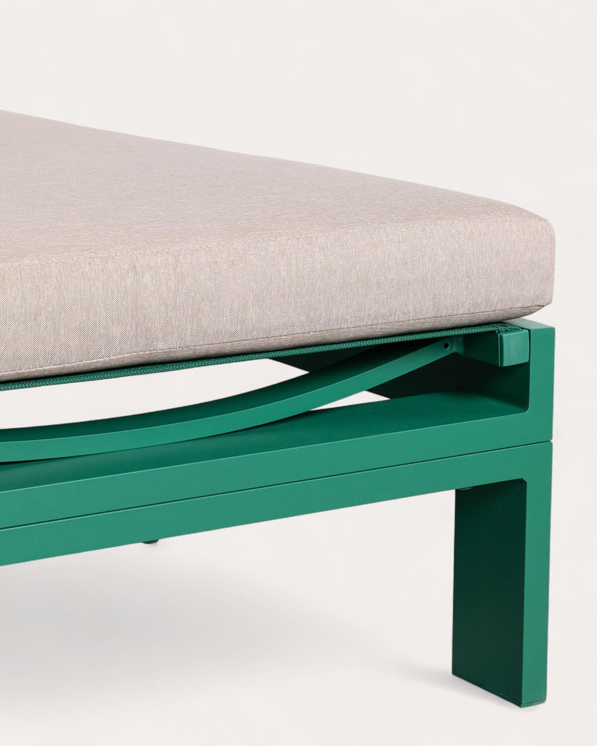 Chaise longue Inclinable en Aluminium avec Coussin en Tissu New Kreta , image de la gelerie 7