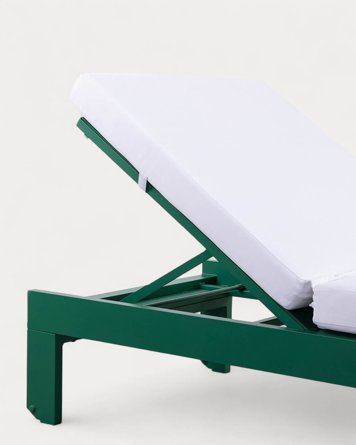 Chaise longue Inclinable en Aluminium avec Coussin en Tissu New Kreta , image de la gelerie 6