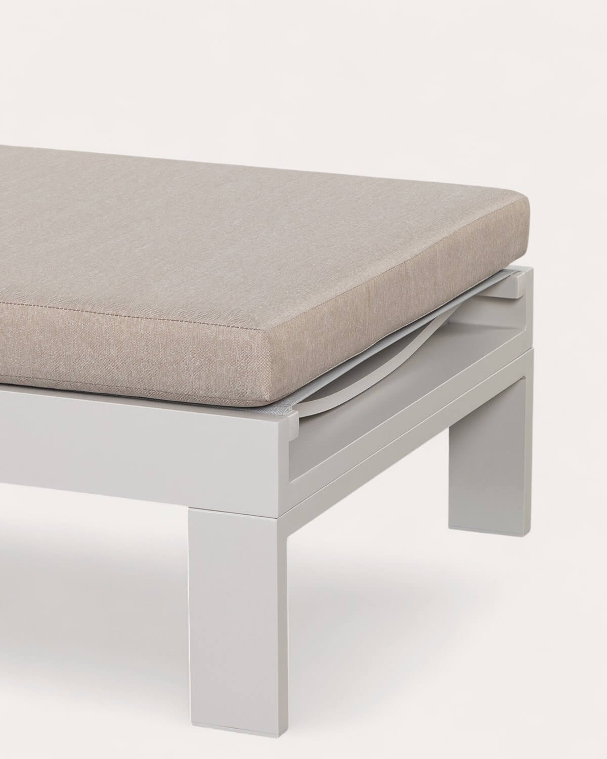 Chaise longue Inclinable en Aluminium avec Coussin en Tissu New Kreta , image de la gelerie 3