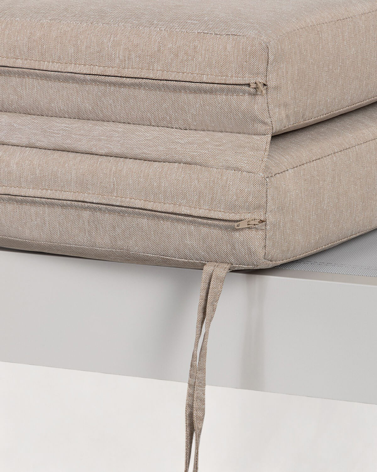 Chaise longue Inclinable en Aluminium avec Coussin en Tissu New Kreta , image de la gelerie 5