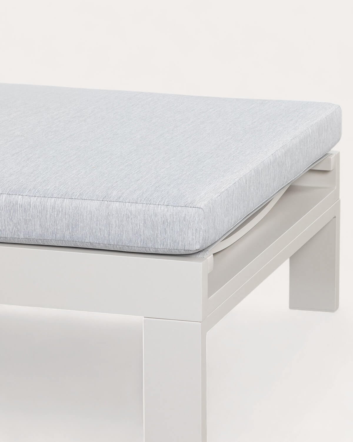 Chaise longue Inclinable en Aluminium avec Coussin en Tissu New Kreta , image de la gelerie 3