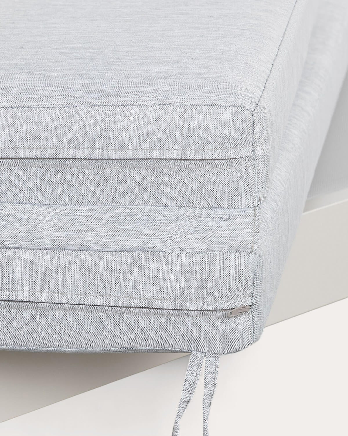 Chaise longue Inclinable en Aluminium avec Coussin en Tissu New Kreta , image de la gelerie 5