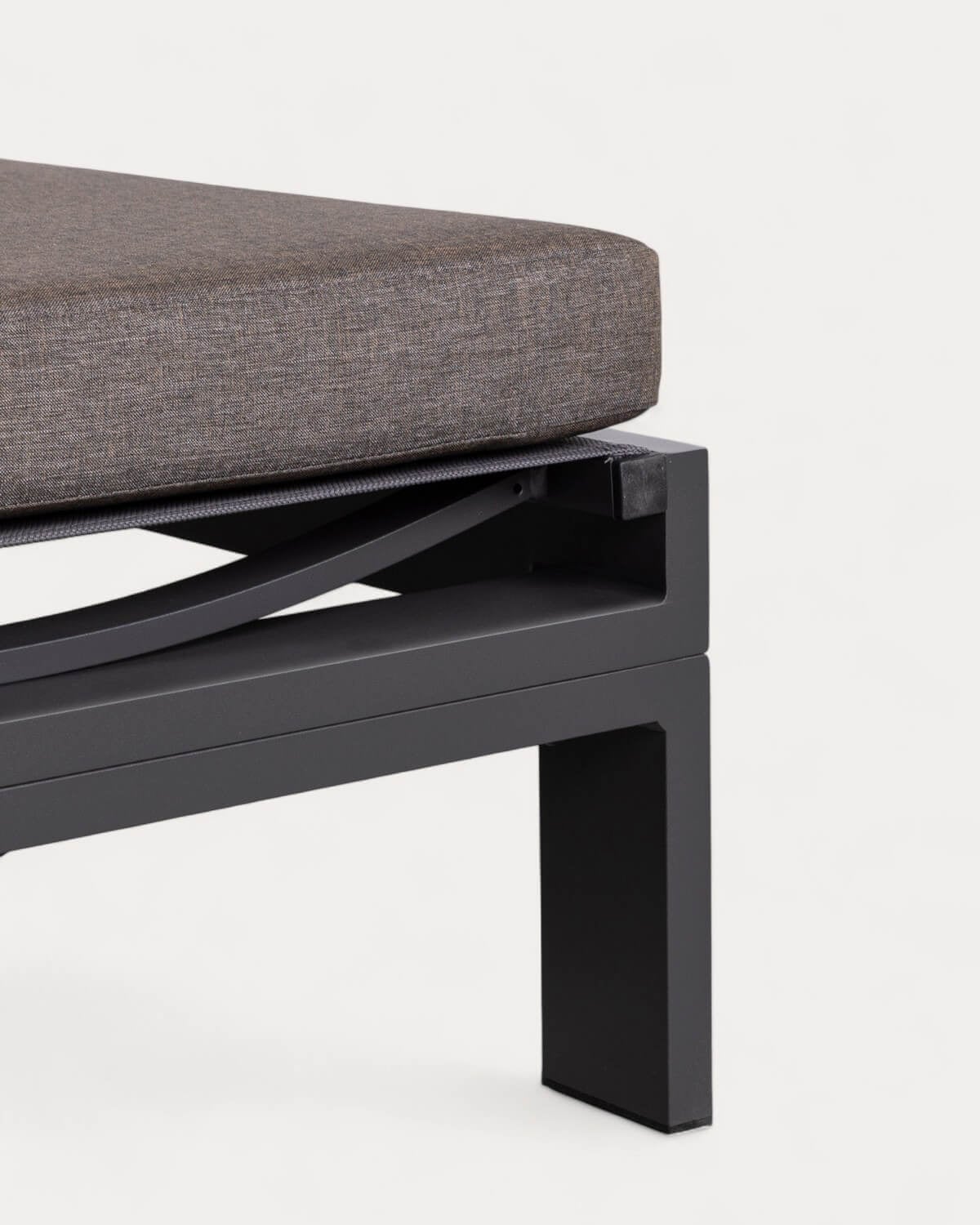 Chaise longue Inclinable en Aluminium avec Coussin en Tissu New Kreta , image de la gelerie 7