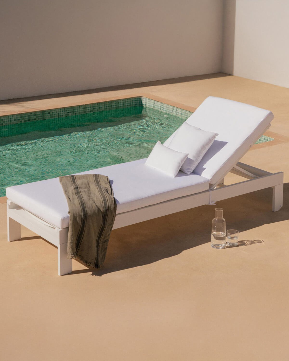 Transat Inclinable avec 3 Coussins New Kreta, image de la gelerie 2