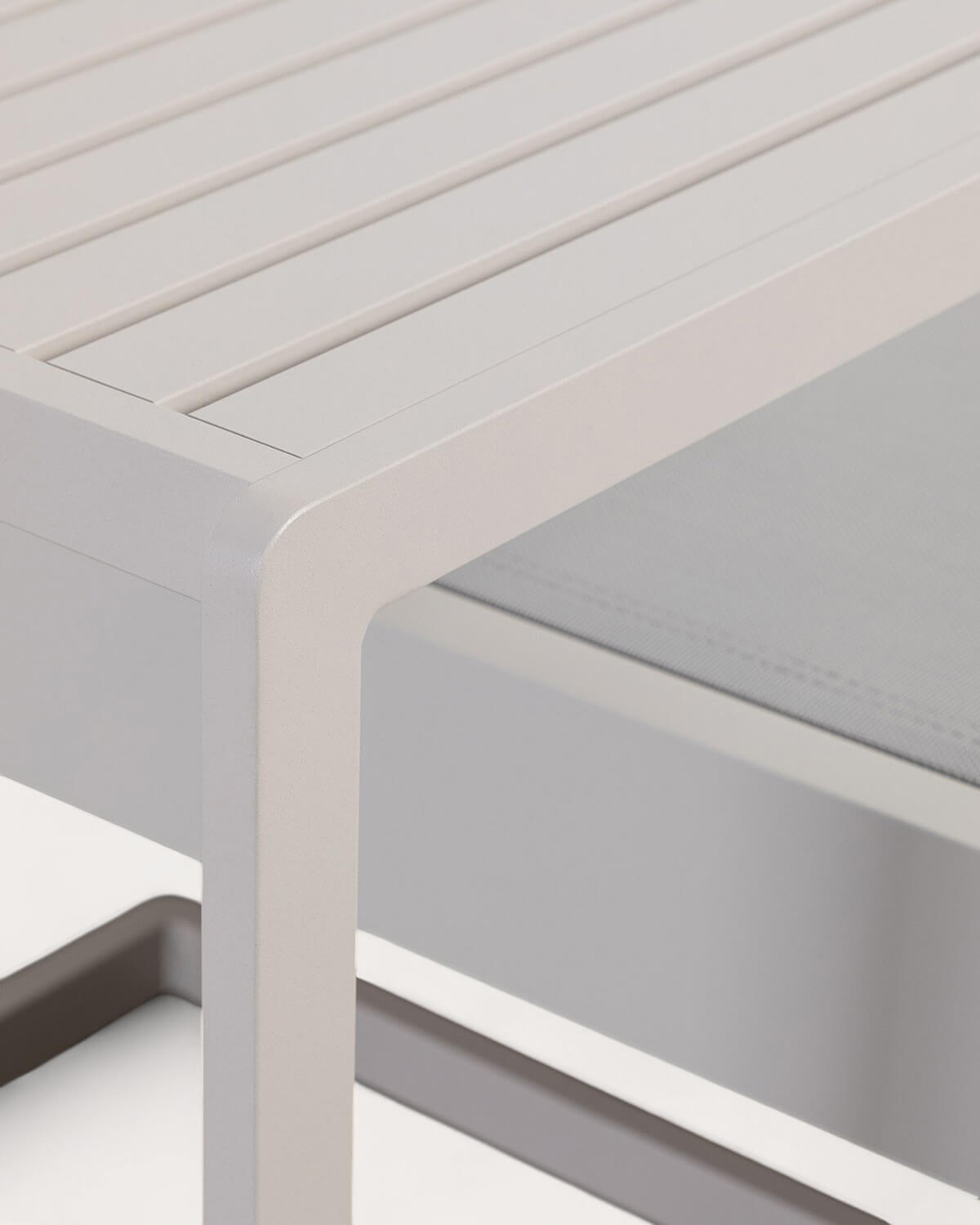 Ensemble Chaise Longue et Table d'Appoint en Aluminium (40 40 cm) New Kreta, image de la gelerie 6