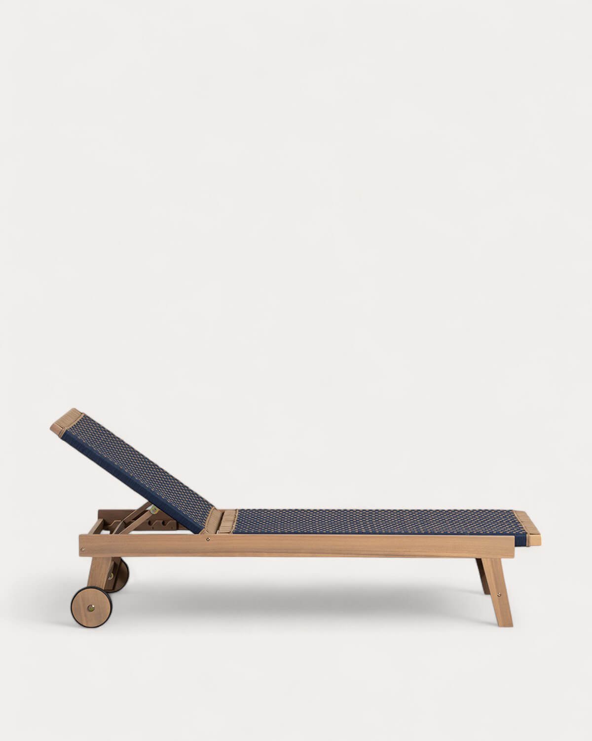 Set Chaise Longue et Table d'Appoint en Bois d'Acacia et Corde (40x40 cm) Mirle, image de la gelerie 4