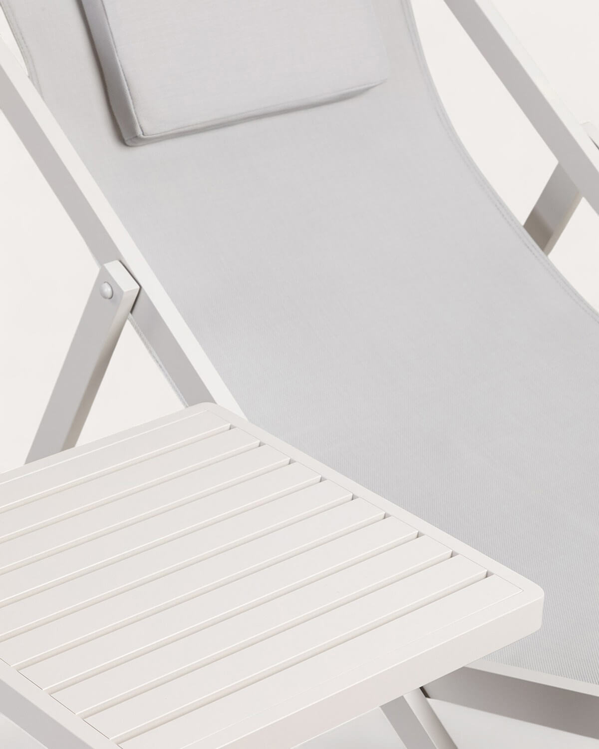 Set Hamac Inclinable Rilas et Table d'Appoint en Aluminium (40x40 cm) Kreta, image de la gelerie 4