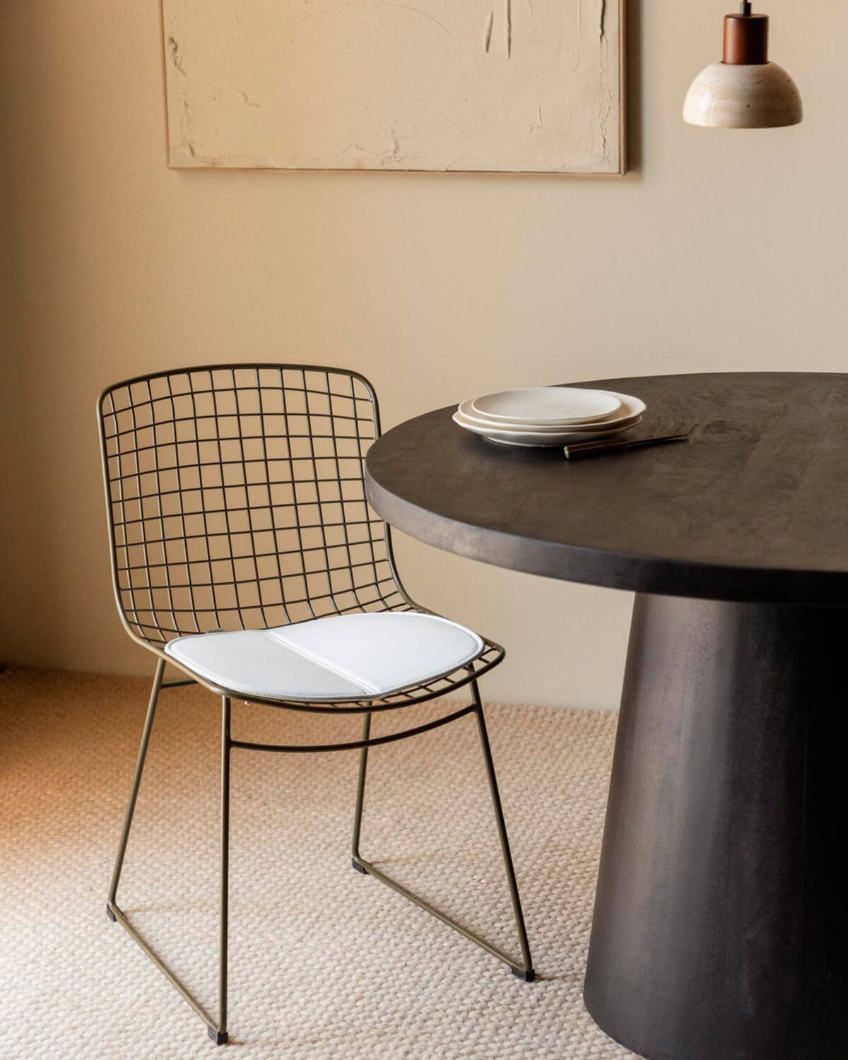 Chaise de Salle à Manger à Dossier Haut en Métal Aras Fresh, image de la gelerie 2