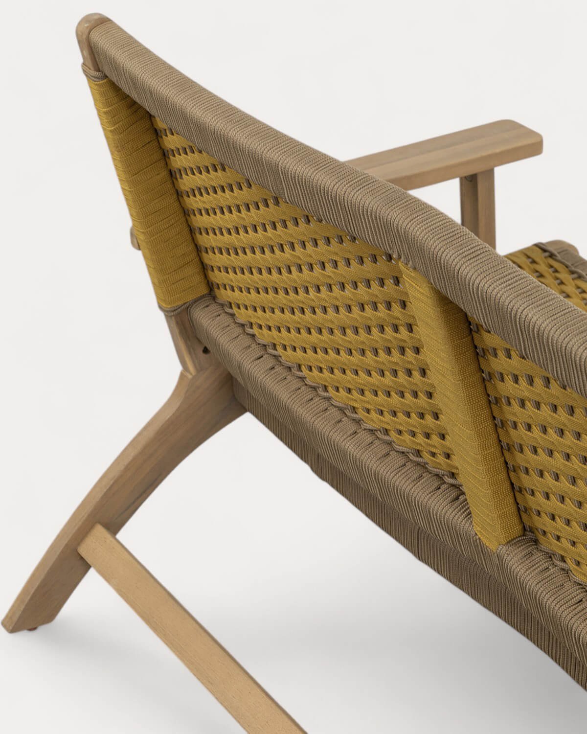 Ensemble de Jardin avec Canapé 2 Places, 2 Fauteuils et Table Basse en Bois d'Acacia et Corde Mirle, image de la gelerie 6