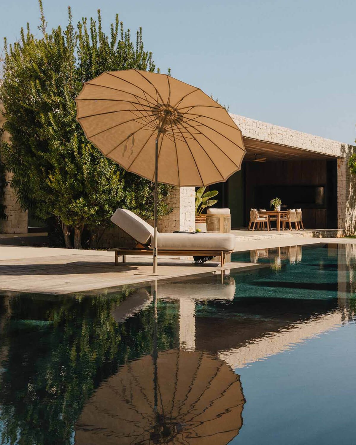 Pack Parasol de Jardin et Terrasse avec Pied de Parasol en Métal Somer, image de la gelerie 2