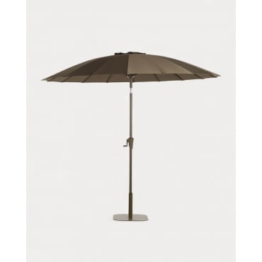 Pack Parasol de Jardin et Terrasse avec Pied de Parasol en Métal Somer Vert Nori - The Masie