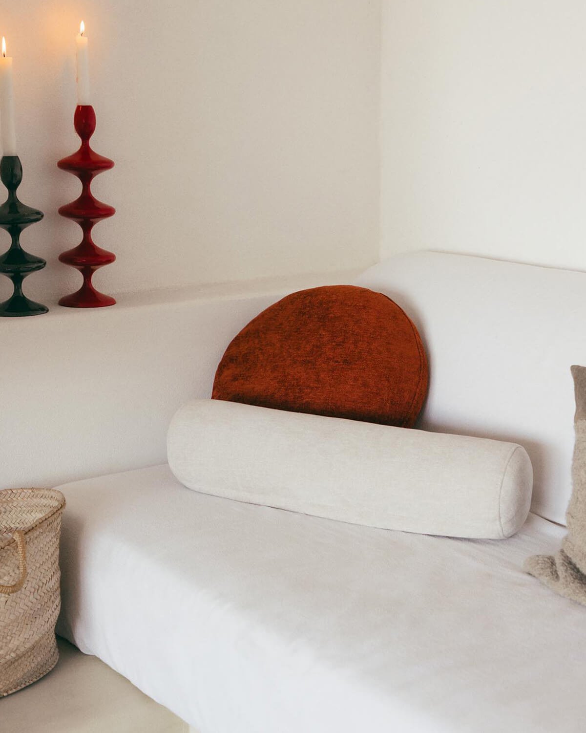 Coussin Cylindrique en Tissu (64xØ15 cm) Ilham Full Color, image de la gelerie 2