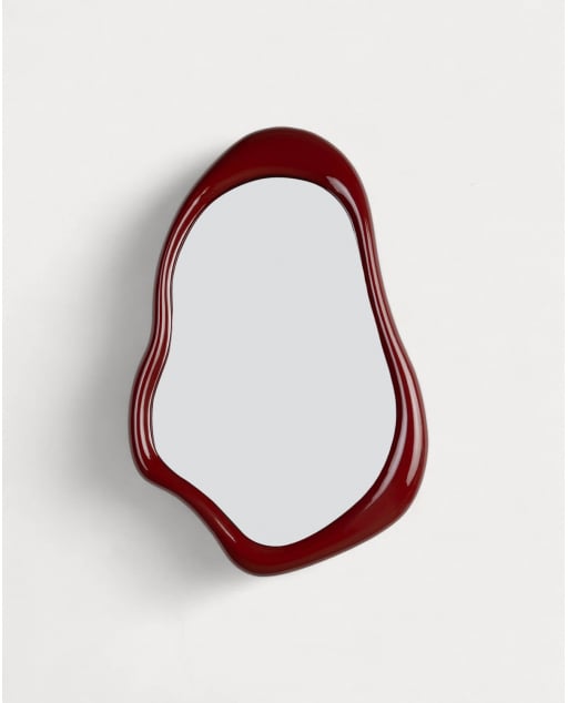 Miroir Mural en Bois et Résine (90x60 cm) Lilos