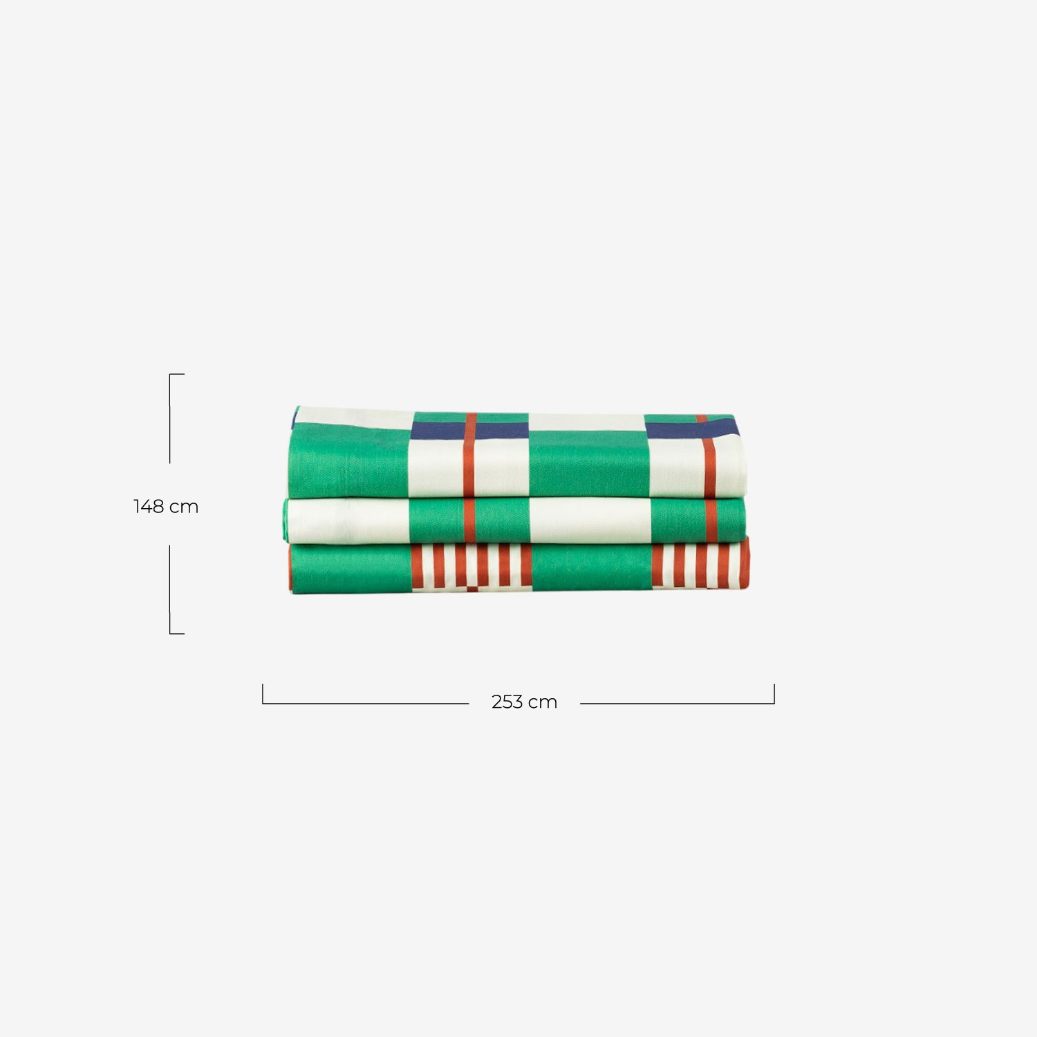 Nappe en Coton (253x148 cm) Mely, dimensions