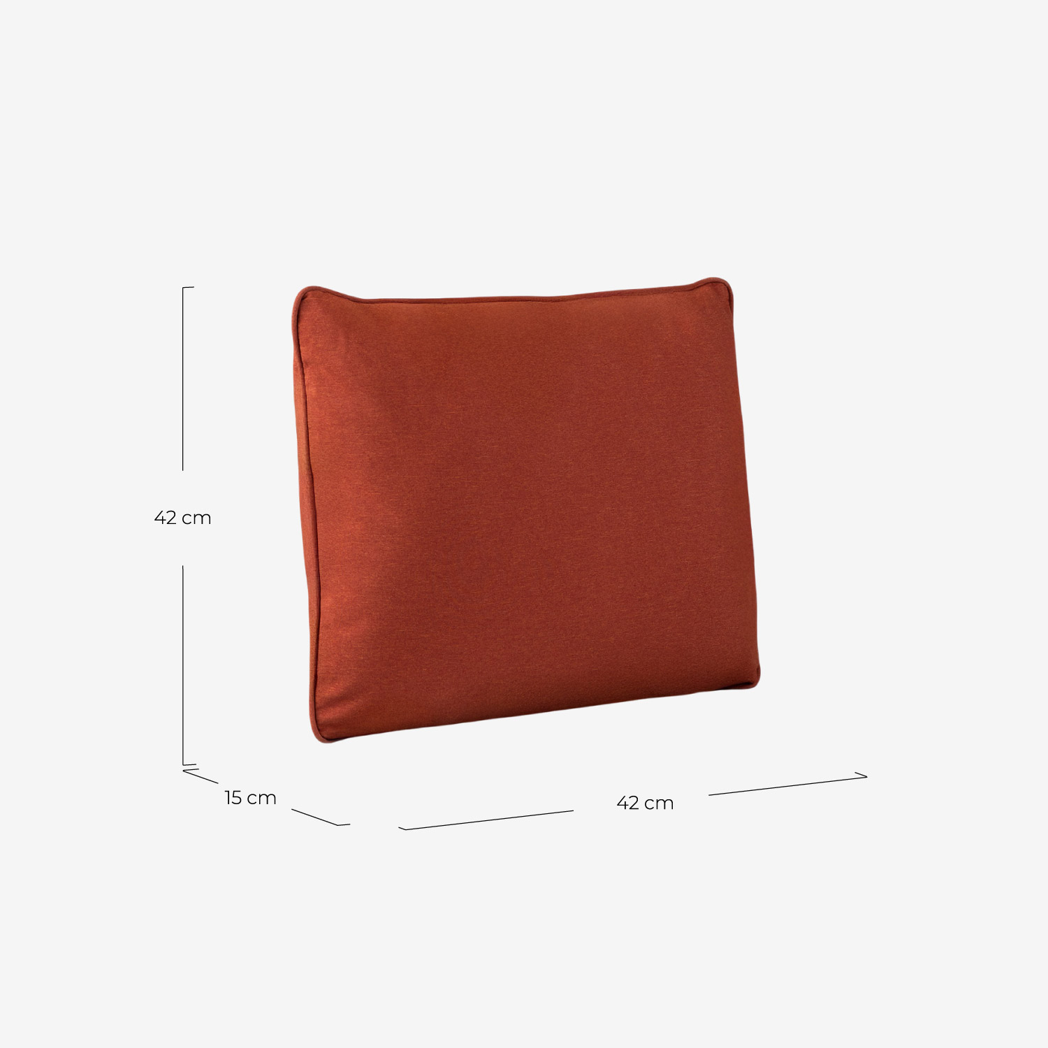 Coussin Rectangulaire en Tissu (62x45 cm) Lagos, dimensions