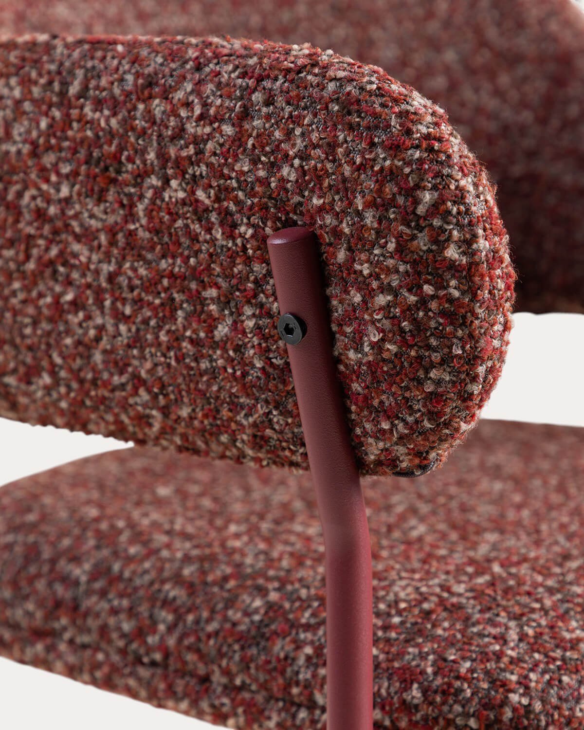 Chaise de Salle à Manger avec Accoudoirs en Tissu et Métal Stana, image de la gelerie 4