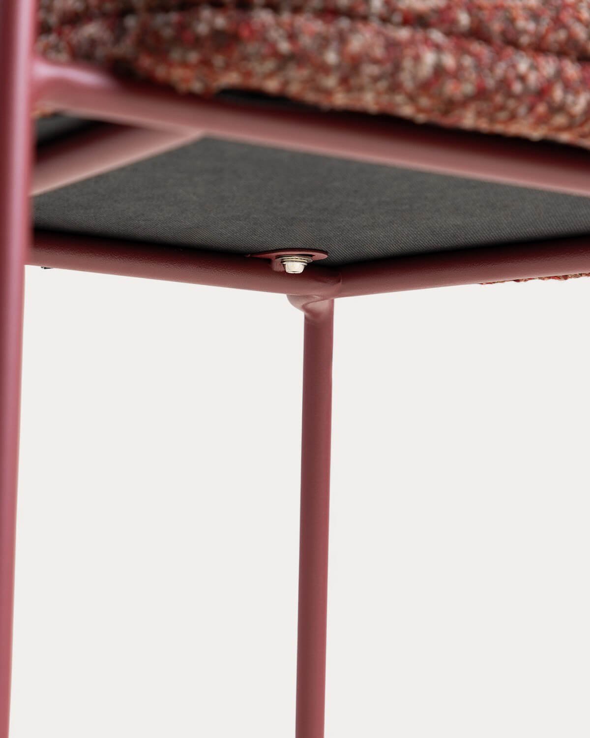 Chaise de Salle à Manger avec Accoudoirs en Tissu et Métal Stana, image de la gelerie 6