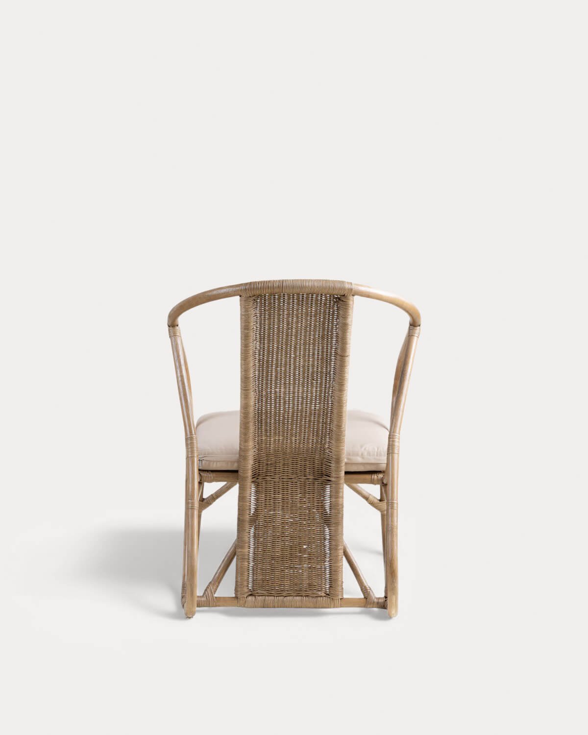 Fauteuil en Rotin Naturel avec Coussin Nhua, image de la gelerie 3